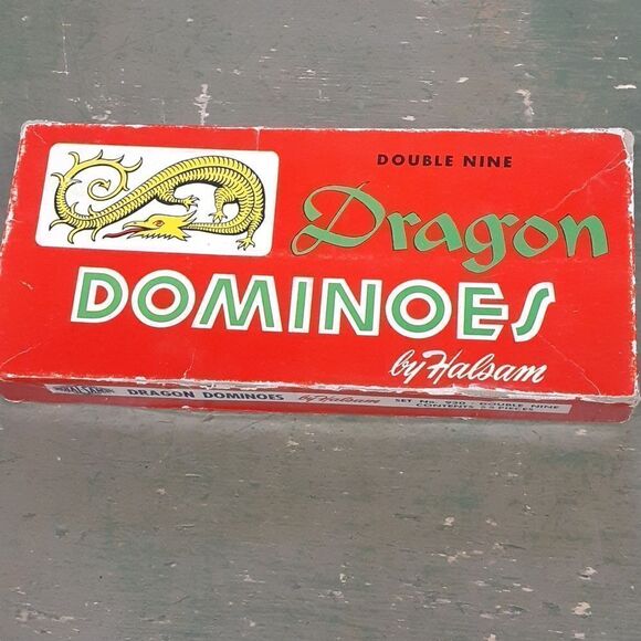 Bundle of 2 sets of Dominoes: Dragon Double Nine by Halsam & 79pc. set - Picture 2 of 7